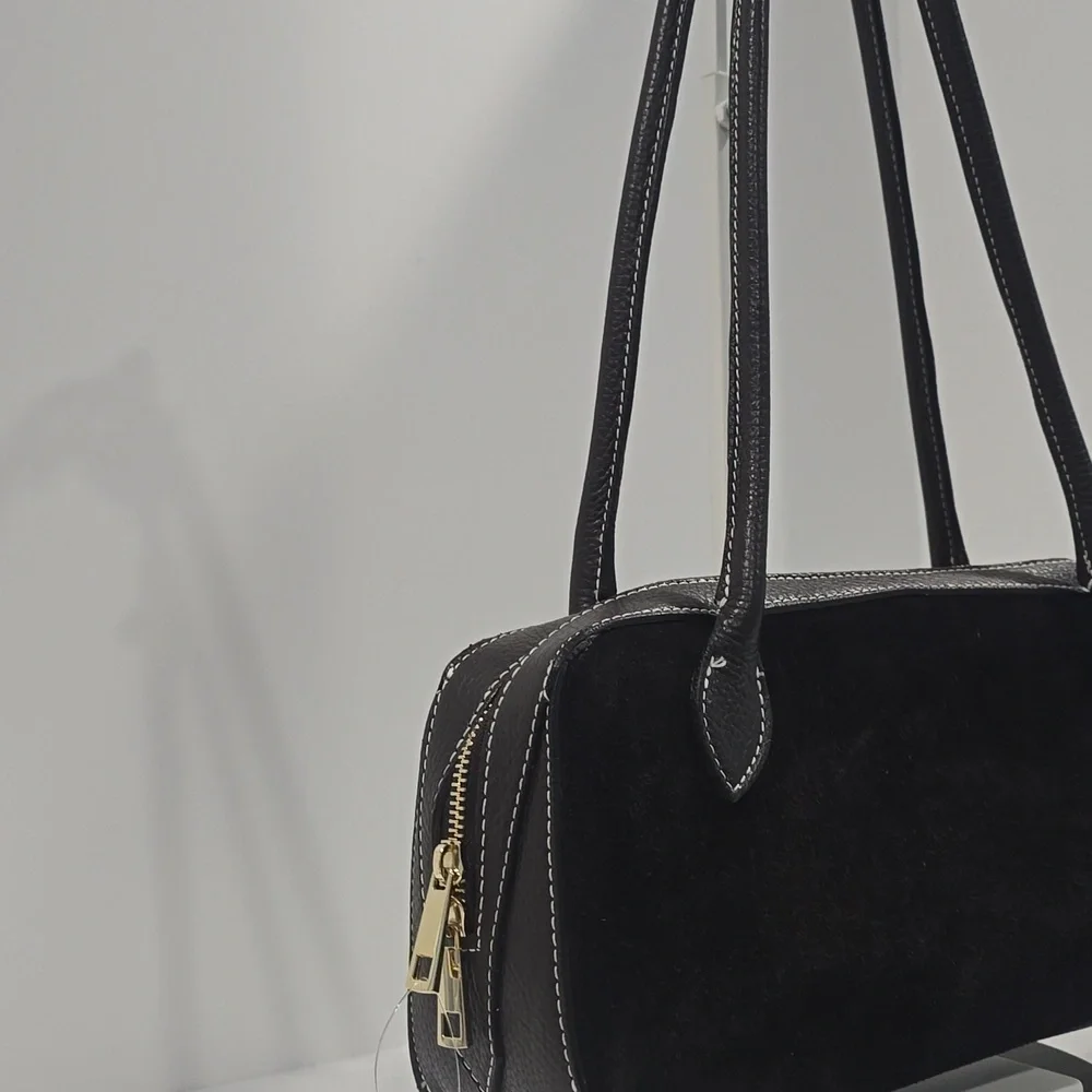 NEW ✅ Persaman New York Hazel Suede Shoulder Bag BROWN ⭐ NEW